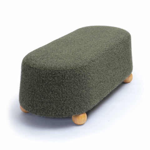 Margaux Lucerne 48" Contract-Grade Faux Mohair Large Ottoman - image 4