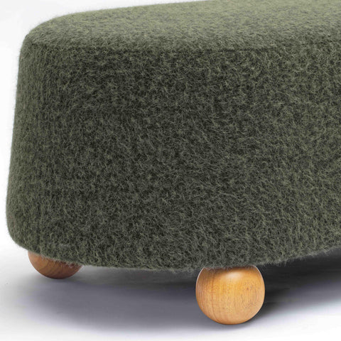 Margaux Lucerne 48" Contract-Grade Faux Mohair Large Ottoman - image 5