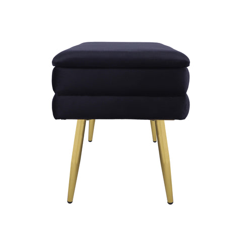  31" Velvet Storage Bench - image 4