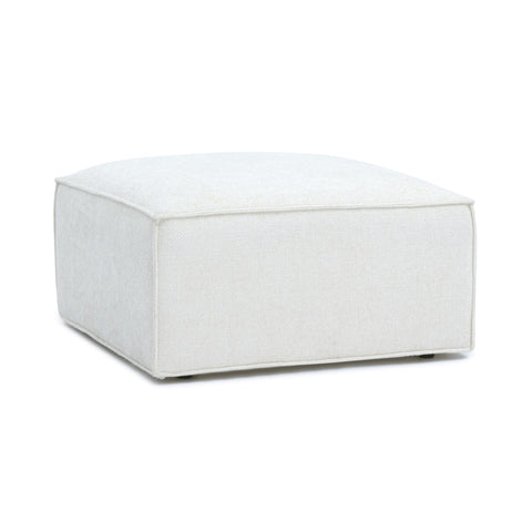 Ines Orleans Performance Chenille Basketweave Ottoman - image 3