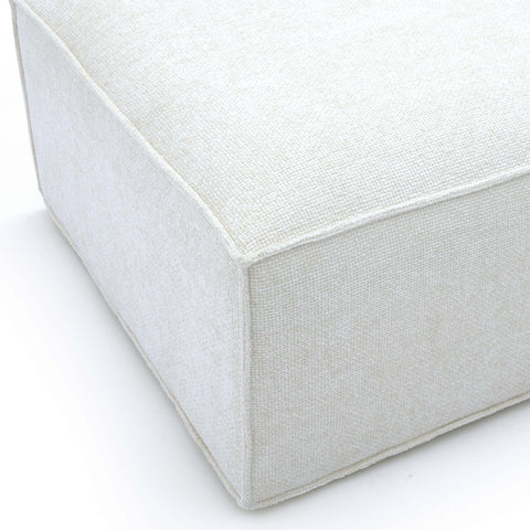 Ines Orleans Performance Chenille Basketweave Ottoman - image 5