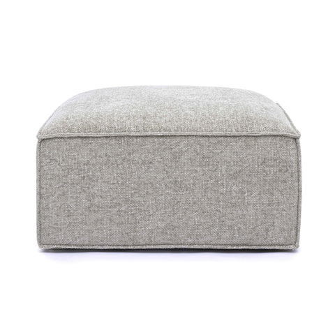 Ines Orleans Performance Chenille Basketweave Ottoman - image 1