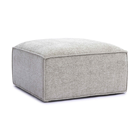 Ines Orleans Performance Chenille Basketweave Ottoman - image 3