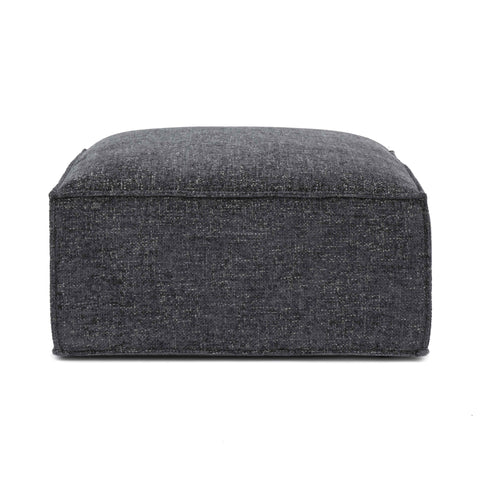 Ines Orleans Performance Chenille Basketweave Ottoman - image 1