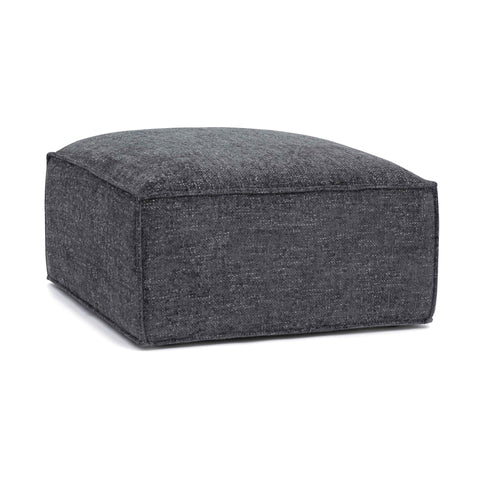 Ines Orleans Performance Chenille Basketweave Ottoman - image 3