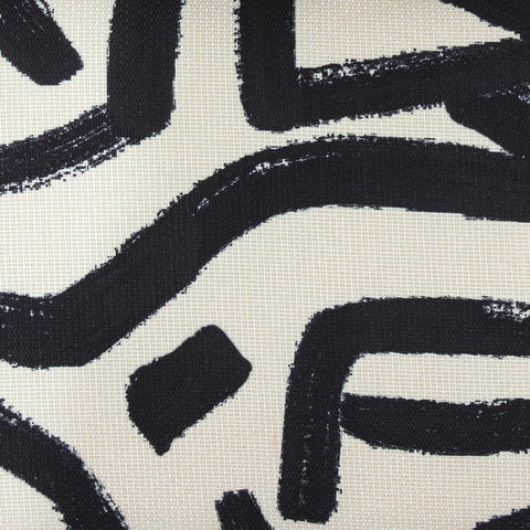 Estelle Rivoli Black Brushstroke Print Contract Grade Accent Stool - image 7