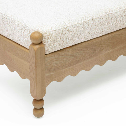 Aurelia Verona 56" Cream Performance Basketweave Bench - image 5