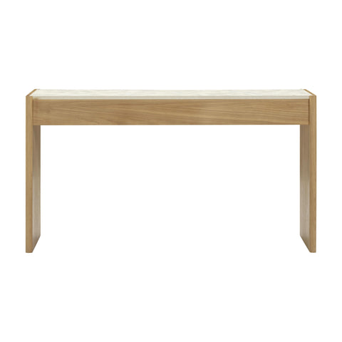 Aurelia Ravenna 56" Natural Oak 2-Drawer Console Desk - image 5