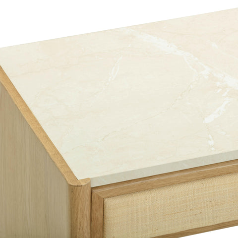 Aurelia Ravenna 56" Natural Oak 2-Drawer Console Desk - image 7