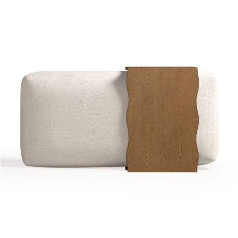 Noemie StClair 54" Performance Basketweave Ottoman with Bridge Table - image 6