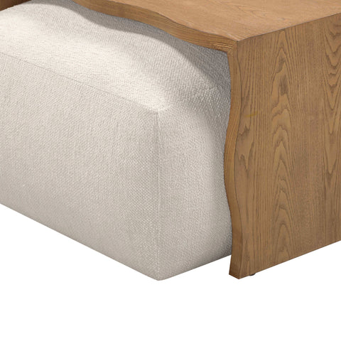 Noemie StClair 54" Performance Basketweave Ottoman with Bridge Table - image 7