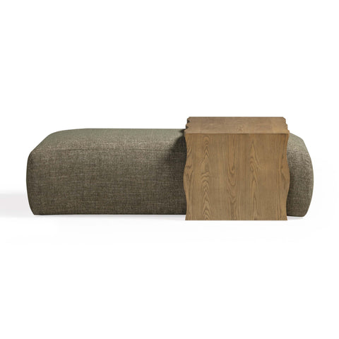 Noemie StClair 54" Performance Basketweave Ottoman with Bridge Table - image 4