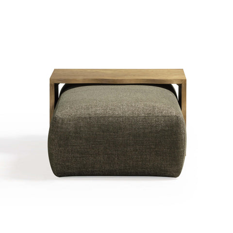 Noemie StClair 54" Performance Basketweave Ottoman with Bridge Table - image 5