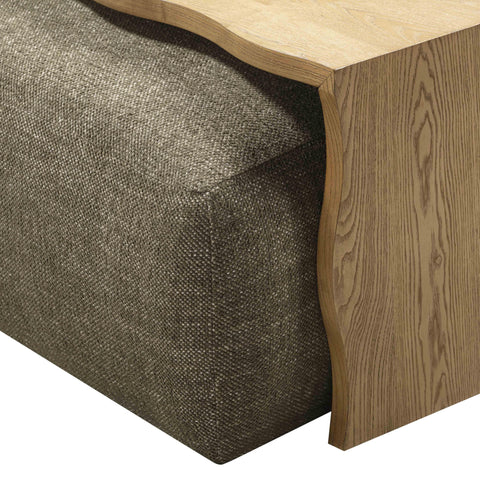 Noemie StClair 54" Performance Basketweave Ottoman with Bridge Table - image 7