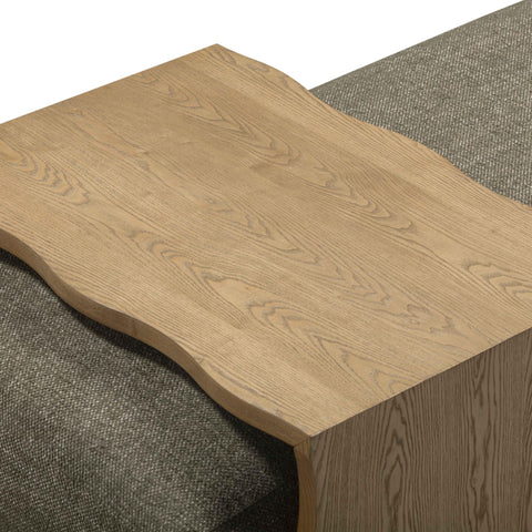 Noemie StClair 54" Performance Basketweave Ottoman with Bridge Table - image 8