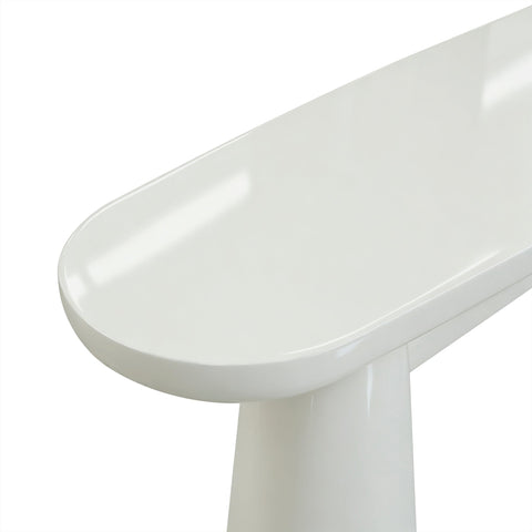 Giselle Beaumont 50" Glossy Lacquer Console Table - image 5