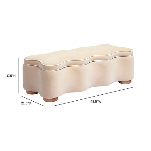 Anais Verona 48.5" Performance Velvet Storage Bench - image 7