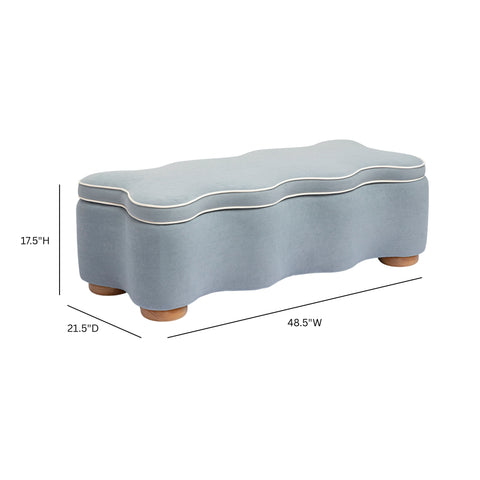 Anais Verona 48.5" Performance Velvet Storage Bench - image 7