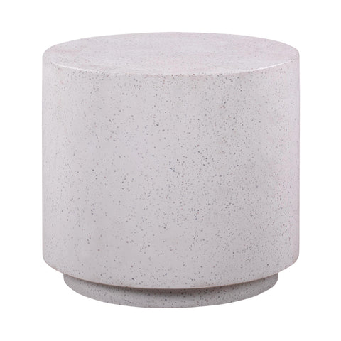 Amelie Verona Light Speckled Concrete Round Side Table - image 3