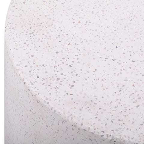 Amelie Verona Light Speckled Concrete Round Side Table - image 5