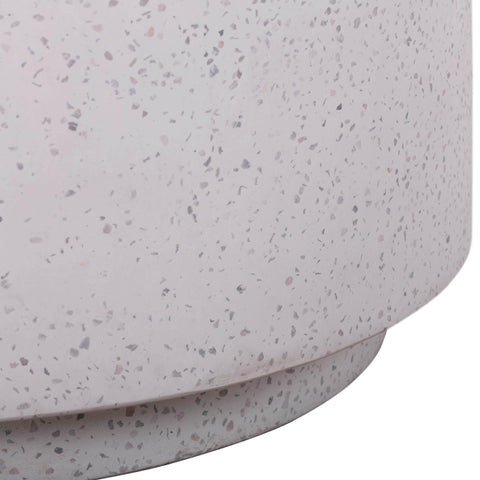 Amelie Verona Light Speckled Concrete Round Side Table - image 6