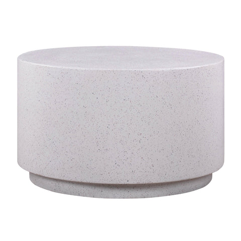 Amelie Verona 27.5" Light Speckled Concrete Round Coffee Table - image 3
