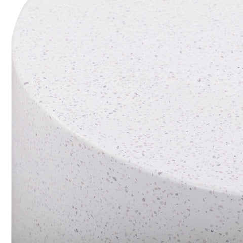 Amelie Verona 27.5" Light Speckled Concrete Round Coffee Table - image 5