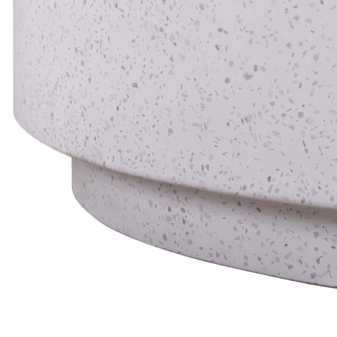 Amelie Verona 27.5" Light Speckled Concrete Round Coffee Table - image 6