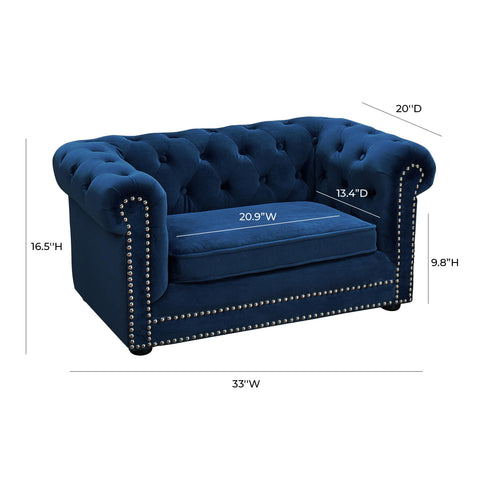 Rishi Navy Pet Bed