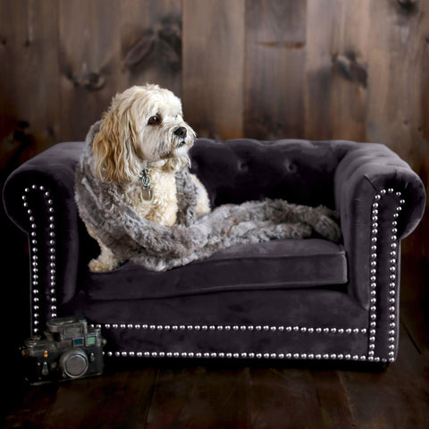 Rishi Grey Pet Bed