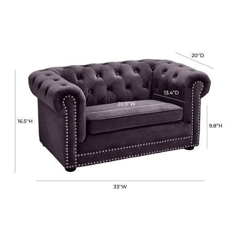 Rishi Grey Pet Bed