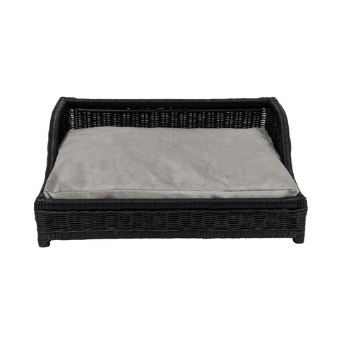 Lucienne Rivoli Black Rattan Small Pet Bed - image 3
