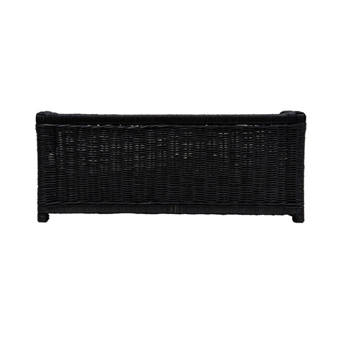 Lucienne Rivoli Black Rattan Small Pet Bed - image 4