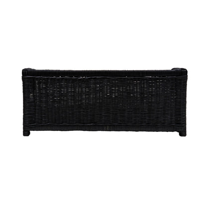 Tarra Black Rattan Small Pet Bed