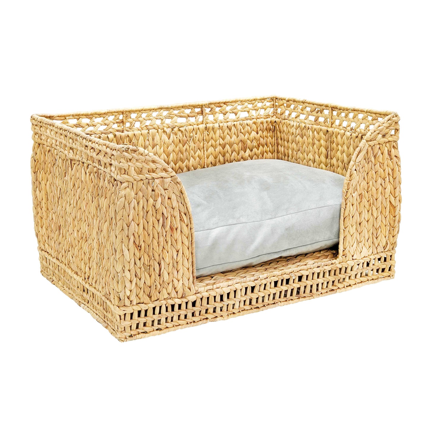 tarra natural rattan small pet bed