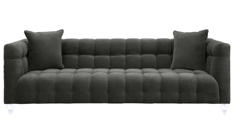 Rosalie Beaumont 91" Performance Velvet Tufted Sofa - image 1