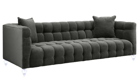 Rosalie Beaumont 91" Performance Velvet Tufted Sofa - image 3