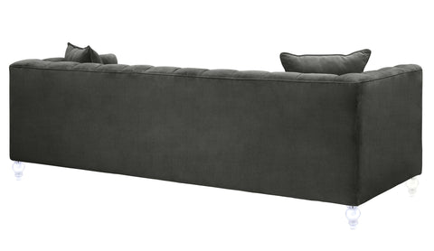 Rosalie Beaumont 91" Performance Velvet Tufted Sofa - image 4