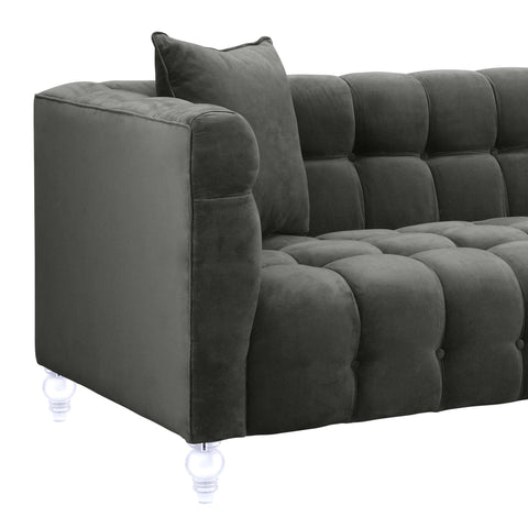 Rosalie Beaumont 91" Performance Velvet Tufted Sofa - image 5