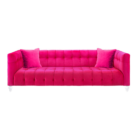 Rosalie Beaumont 91" Performance Velvet Tufted Sofa - image 1