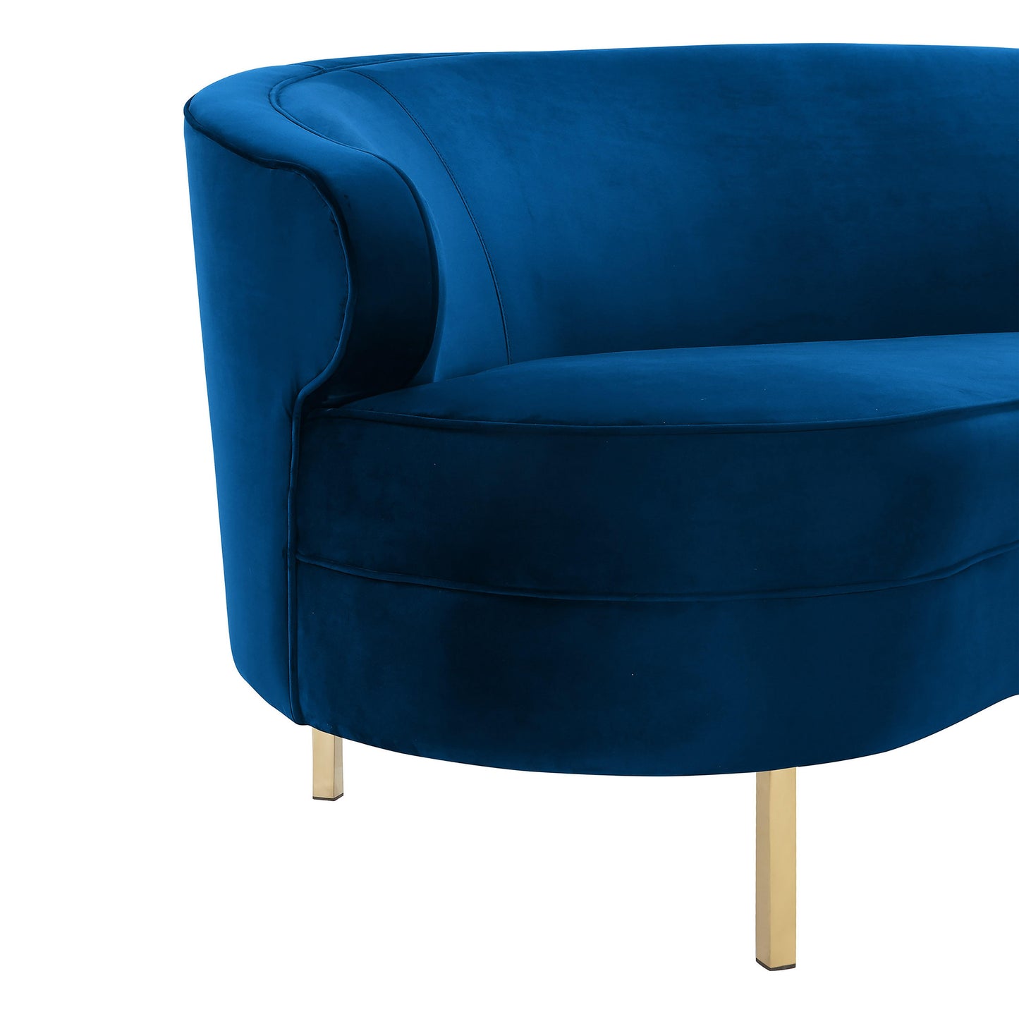 sagura navy velvet sofa