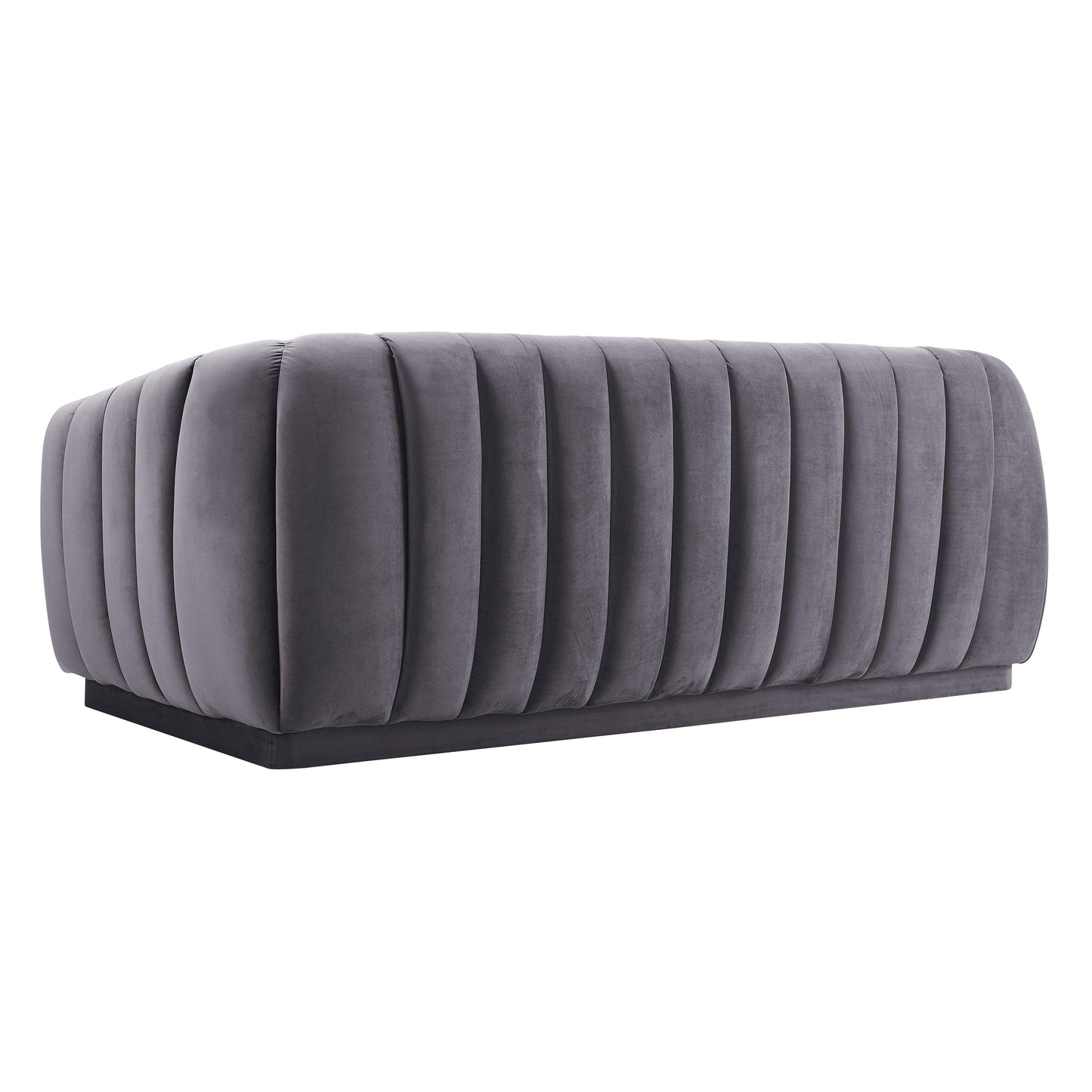 sarana grey velvet sofa