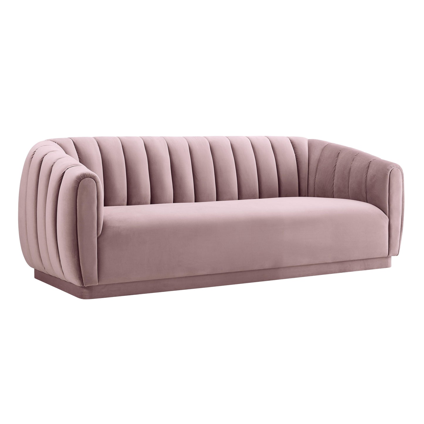 sarana mauve velvet sofa