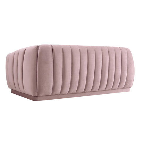 Sarana Mauve Velvet Sofa