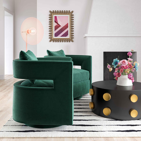 Camille Marlowe Performance Velvet Swivel Accent Chair - image 2