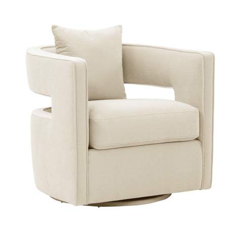 Camille Marlowe Performance Velvet Swivel Accent Chair - image 1