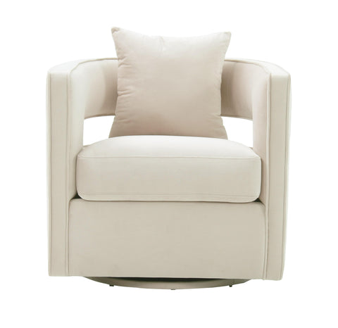 Ayla Cream Swivel Chair