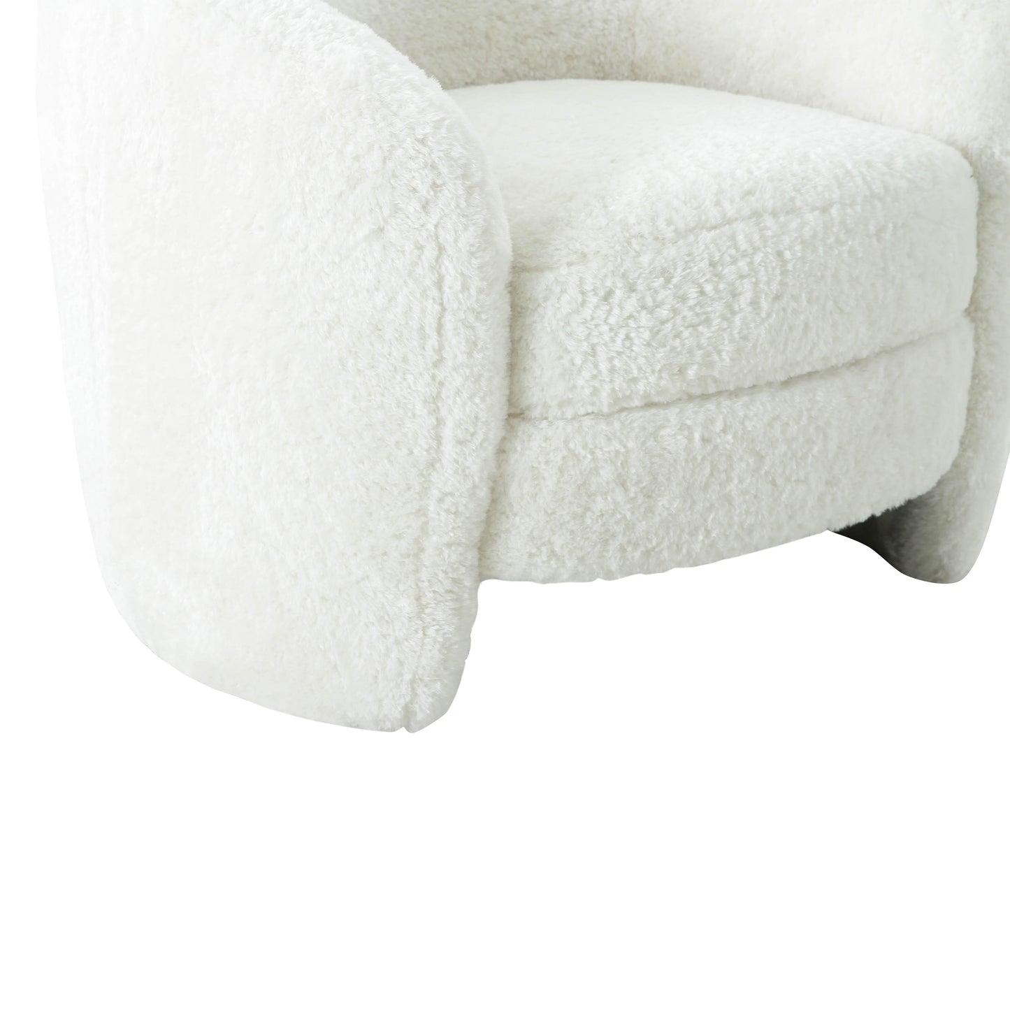 gata faux shearling armchair