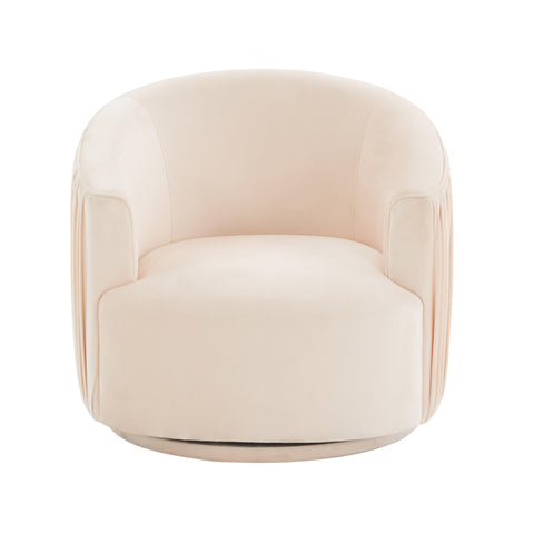 Milan Peche Pleated Swivel Chair