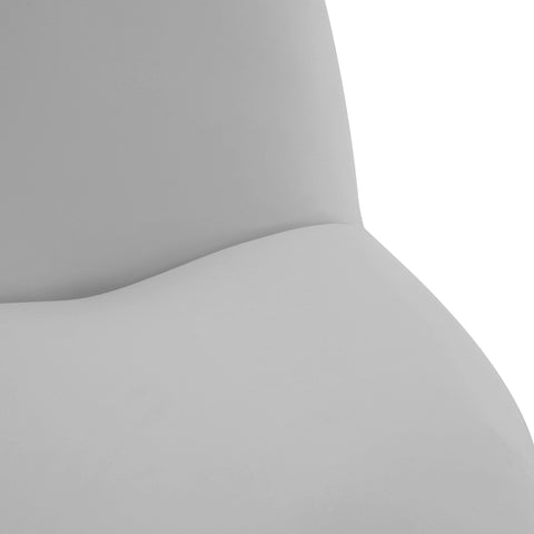 Palm Grey Velvet Swivel Chair
